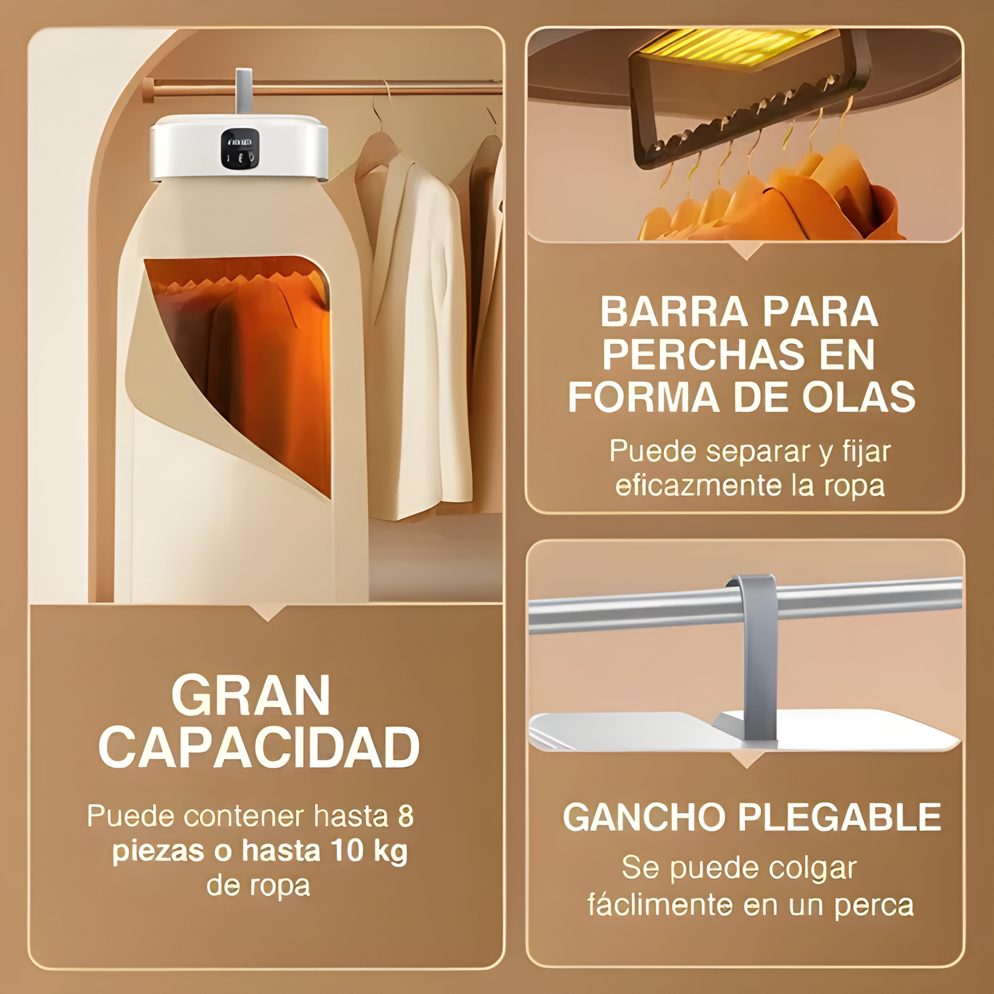 Secador de Ropa Zapato Portatil