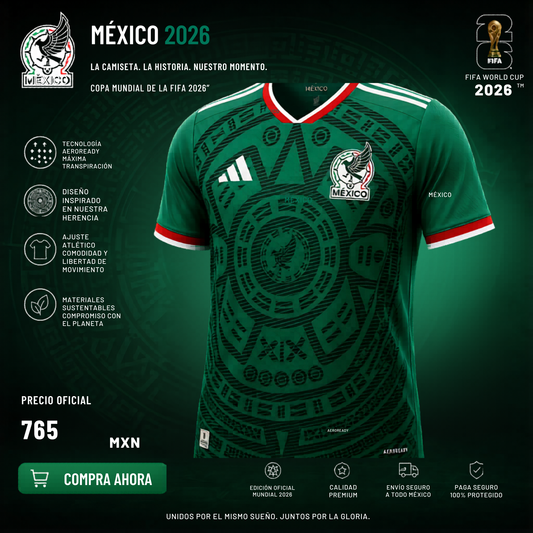 Camiseta Mexicana - Mundial 2026