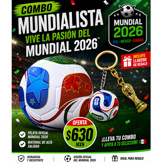 TotalGol™ balon mundial no 5  +llavero mundial
