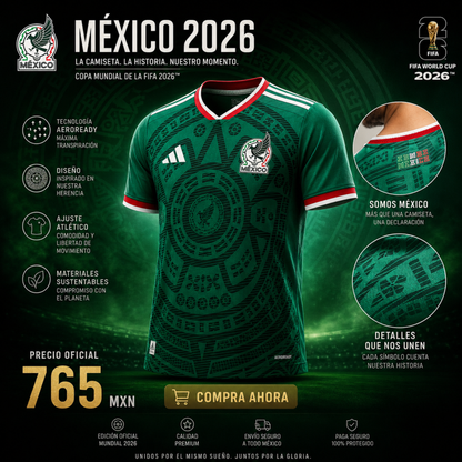 Camiseta Mexicana - Mundial 2026
