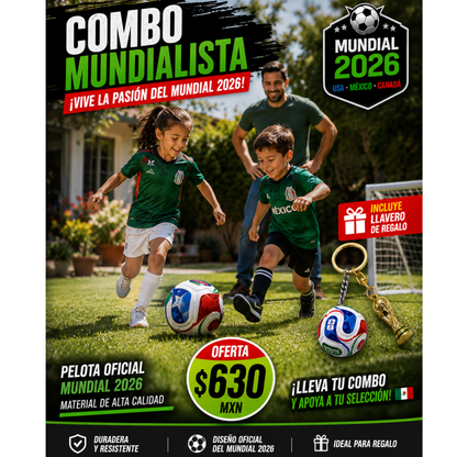 TotalGol™ balon mundial no 5  +llavero mundial