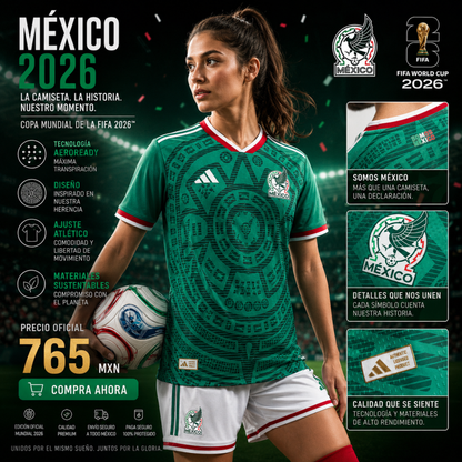 Camiseta Mexicana - Mundial 2026